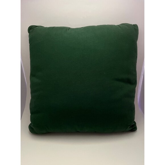 Vintage Winter Christmas Holiday Tapestry Throw Pillow Horse Sleigh Ride 15"x15" - Picture 2 of 2